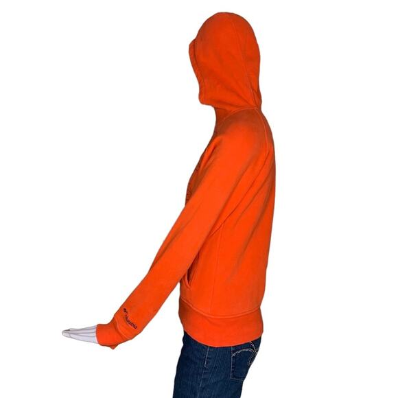 Columbia Beavers Hoodie Orange Zipper Down Two Front Pockets Size S - Picture 6 of 13